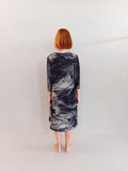 Abito Plissettato Donna Fantasia – Abito Midi Elegante Taglie Comode