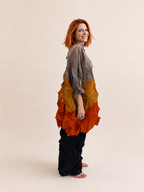 Casacca Plissé Multicolor - Modello Oversize