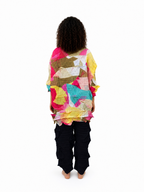 Casacca plissé multicolor oversize