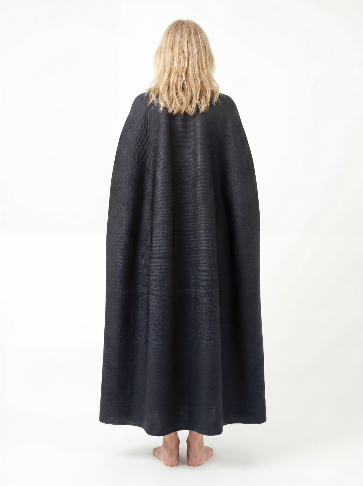Cardigan lungo plissé oversize