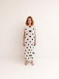 Abito Plissettato a Pois – Elegante Taglie Comode