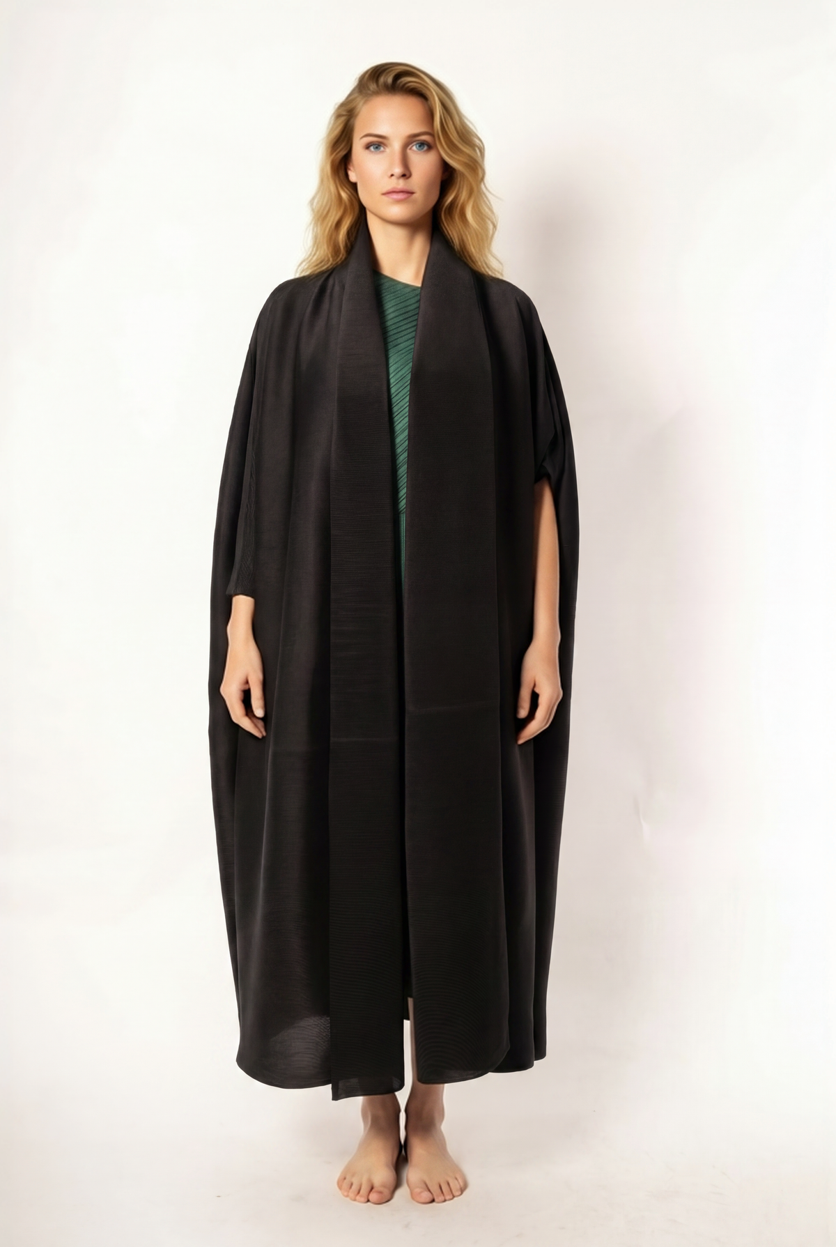 Cardigan lungo plissé oversize